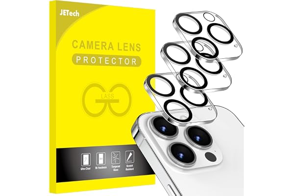 JETech Camera Lens Protector for iPhone 14 Pro 6.1-Inch and iPhone 14 Pro Max 6.7-Inch, 9H Tempered Glass, Anti-Scratch, Case