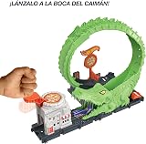 Hot Wheels Gator Loop Attack Pizza Place Playset HKX39 with 1 Car view 3