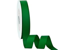 VATIN 5/8" Emerald Green Grosgrain Ribbon, 50-Yard,25 Yards Each Roll Perfect for Wedding Decor, Wreath, Baby Shower,Gift Package Wrapping and Other Projects