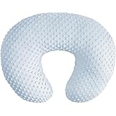 OWLOWLA Nursing Pillow Cover, Breastfeeding Pillow Slipcover Fits Nursing Pillow for Baby Boy Girl(Baby Blue)