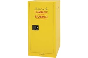 Zenith Safety Products - Flammable Storage Cabinet, 16 gal., 1 Door, 23" W x 44" H x 18" D Each