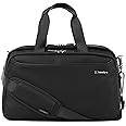 Travelpro VersaPack+ Lightweight Underseat Travel Tote Bag, Men and Women, Black, 16.25 inches