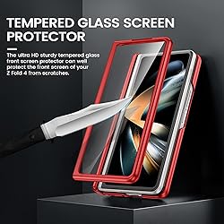 VEGO for Galaxy Z Fold 4 Case with Kickstand, Hinge