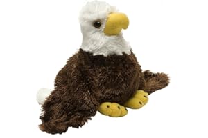 Wild Republic Bald Eagle Plush, Stuffed Animal, Plush Toy, Gifts for Kids, Hug’Ems 7"
