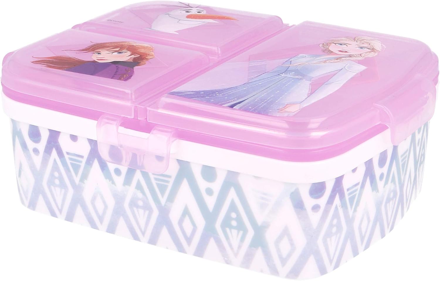 STOR Frozen 2 XL Multi Compartment Rectangular Lunch Food Box Container, BPA Free, Multicolor, Estándar - Image 3