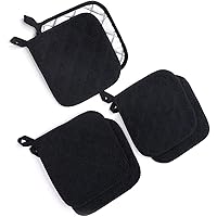 Jennice House Potholders Set, 6 Pack of Heat Resistant Hot Mat Coasters Pure Cotton Kitchen Everyday Pot Holders, 7"X7…