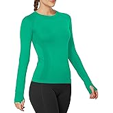 MathCat Workout Shirts for Women Long Sleeve, Workout Tops for Women, Quick Dry Gym Athletic Tops,Seamless Yoga Shirts