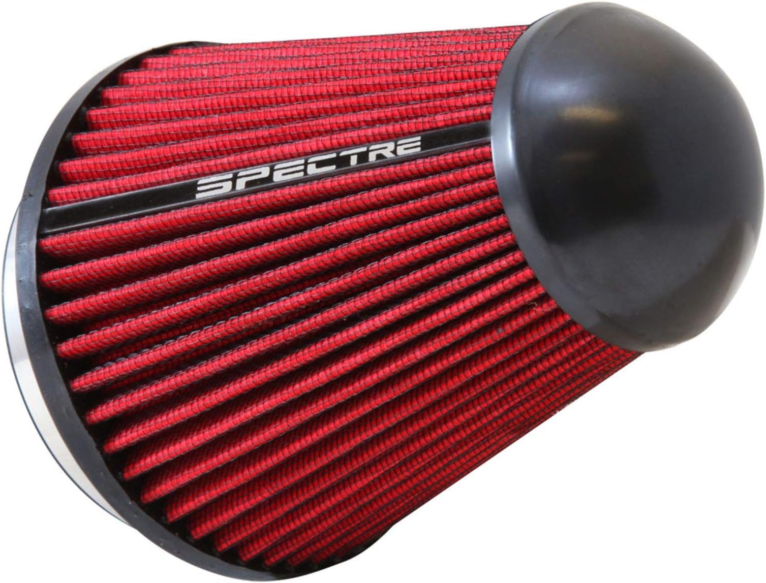 Spectre Performance Universal Clamp-On Air Filter: High Performance,Washable Filter: Round Tapered,4 in (102 mm) Flange ID,7 in (178 mm) Height,5.406 in (137 mm) Base,4.719 in (120 mm) Top,SPE-HPR9831