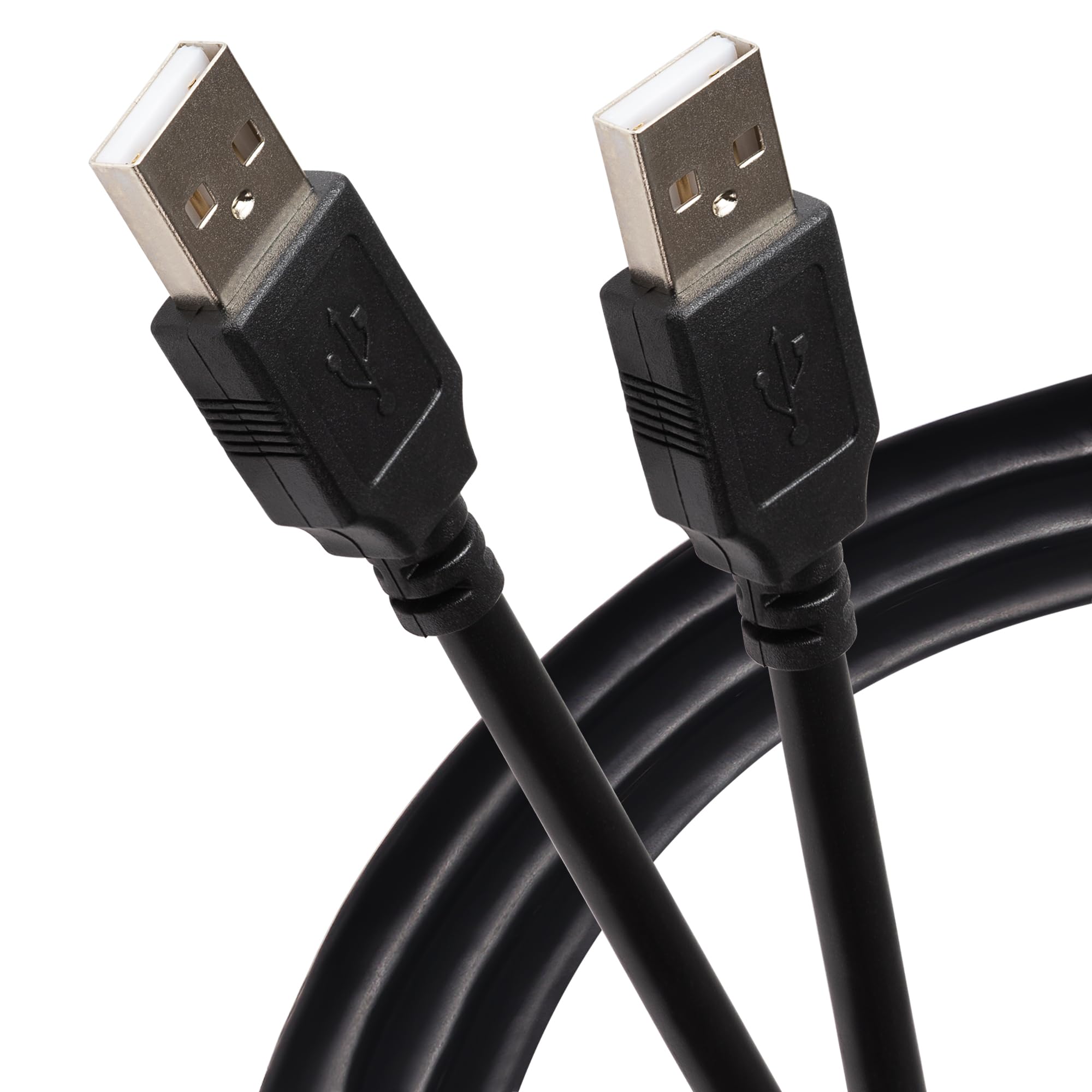 Maplin USB-A to USB-A Cable 1m Black