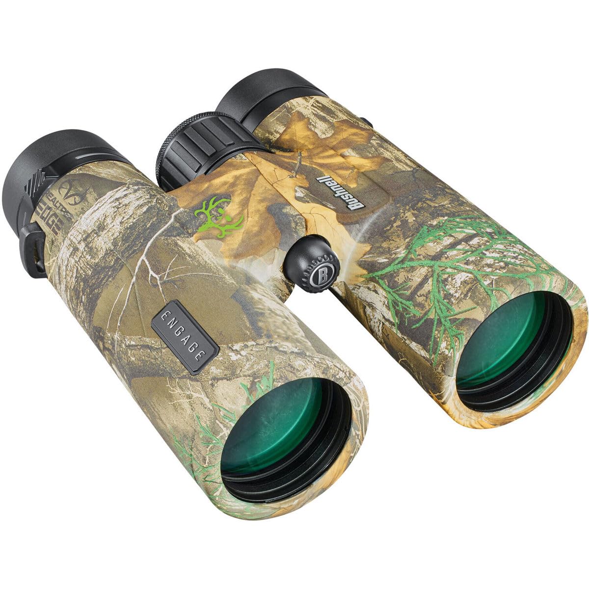 Bushnell Engage X 10x42 Binoculars - Waterproof, Lightweight Optics with EXO Barrier Coating, All-Purpose Binoculars for Hunting, Birding & Travel, Realtree Edge Camo Image
