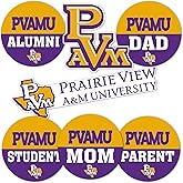 Desert Cactus Prairie View A&M University Sticker Panthers PVAMU Vinyl Decals Laptop Water Bottle Car Scrapbook (Round Family)