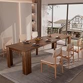 DMAITH 20"-118" Extendable Dining Room Table for 2-12 People, Walnut | Transformer Console Table, Space Saving Folding Dining Table, Modern Modular Multifunctional Extension Table