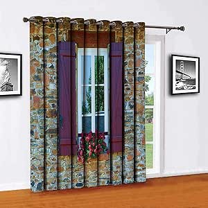 Toopeek - Cortina de puerta corredera para sala de estar, diseño de