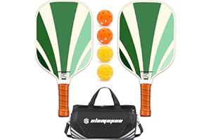 SLAMOPUS Pickleball Paddles Set of 2 | Pickleball Set of 4 Pickleball Rackets | Graphite & Fiberglass Pickleball Paddles | USAPA Approved | Great Paddle for Beginners and Pros |