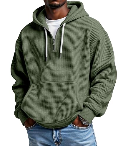 トップス OVY Heavy Weight Wide Pullover Hoodie M THMENKHT Quarter Zip Hoodie Men Mokaloha Mens Shirts Long Sleeve