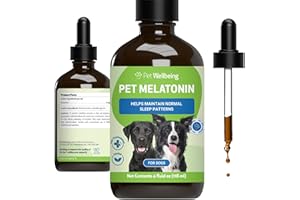 Pet Wellbeing Pet Melatonin for Dogs - Supports Adrenal Health, Cortisol Balance, Helps Maintain Normal Sleep Patterns - Liqu