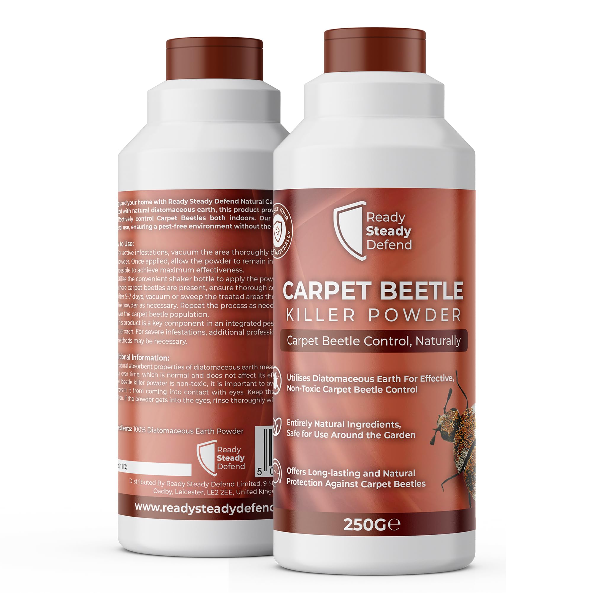 Carpet Beetle Killer Powder 250G - Effective Carpet Beetle Treatment for Home - Fast Acting Solution for Carpet Beetles - Easy to Use CarpetBeetle Powder - Professional Grade Killer