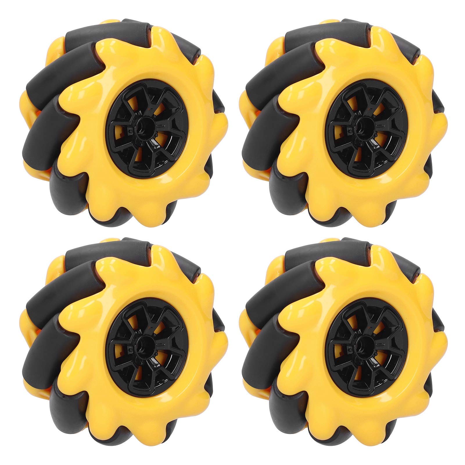Mecanum Wheel Omni‑Directional Smart Robot Car Parts Accessories DIY Toy Components 60mm for TT Coupling(2 Pairs)