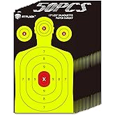 Atflbox Silhouette Paper Target for The Range, 17X25 Inch High Visibility Target Paper for Indoor and Outdoor Shooting Practi