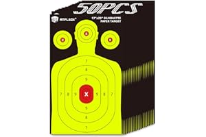 Atflbox Silhouette Paper Target for The Range, 17X25 Inch High Visibility Target Paper for Indoor and Outdoor Shooting Practice, Suitable for Handgun, Pistol, Rifle, Airgun, Pellet BB Gun