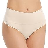 SPANX SPANXshape Everyday Shaping Thong - Core Control Shapewear Underwear - Invisible Under Clothes - Seamless Design