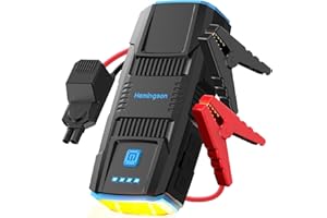 Jump Starter 2000A Peak Car Battery Jump Starter Portable for 12V Vehicles 7.0L Gas and 5.5L Diesel Engines with LED Lights