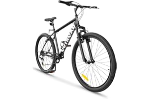 MarKnig Hardtail Mountian Bikes with 7/21 Speeds Drivetrain, 26 Inch Wheel Mountian Bicycles with Front Suspension, Widened Frame Commuting Bikes with V/Dual Disc Brake