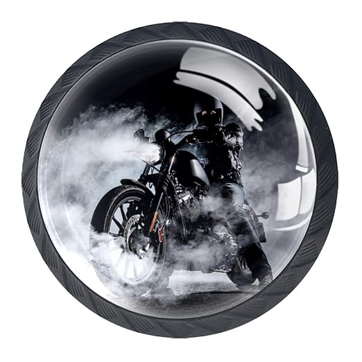 Kommode Schubladen Knopf Black Smoke Motorrad Küchenschrankknöpfe Klare