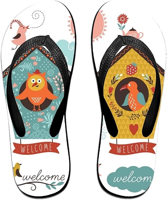 ROOMY Chaos Triangle Flip Flops Funny Sandy Flat Thong