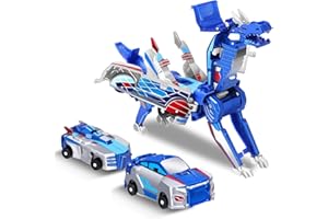 SOYUOI The Ultimate Unicorn car Toy！Two Children's car Robots Collide with Magnetic Transformation to Make The Mysterious Game of Unicorn Robots！Best Gift for Your Child's Birthday！