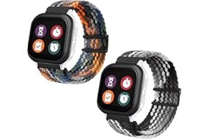 BRONGER Fit Length for Girls Boys 2,3,5 Pack Watch Bands Compatible with Gizmo Watch 3 2 1/Gabb Watch 3 2 1: Hook&Loop Easy to Use, Soft Breathable Smartwatch Bands
