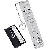 Shejdgart Best Friend Bookmark Gifts - Moving Going Away Bookmarks Gifts for Long Distance Friends, Friendship Appreciation Thanksgiving Christmas Birthday Gift for Book Lovers