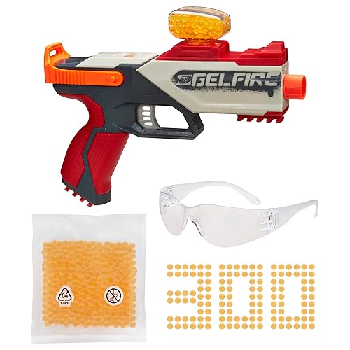 Nerf Pro Gelfire Legion Spring Action Blaster, 5000 Gelfire Rounds, 130 Round Hopper, Protective Eyewear, Slam Fire, Ages 14 & Up