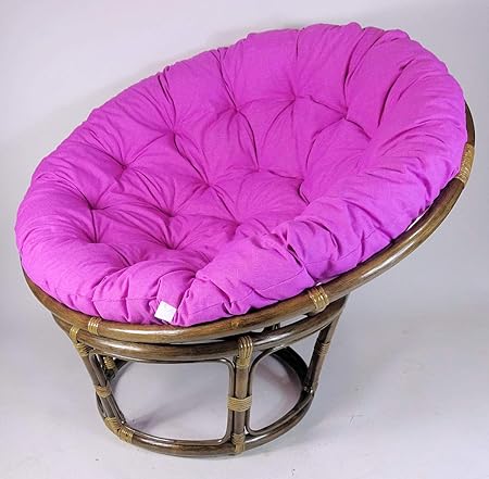 Rattan Papasansessel,Papasan Durchmesser 110 cm, Fb. Dunkelbraun