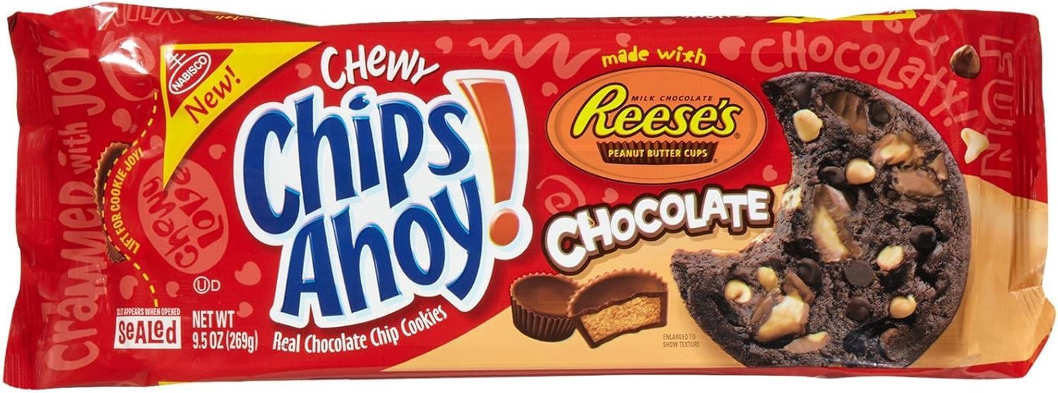 Chips Ahoy! Chocolate Chewy Cookie Reese's Peanut Butter Cup 9.50 Ounces Amazon.co.uk Grocery