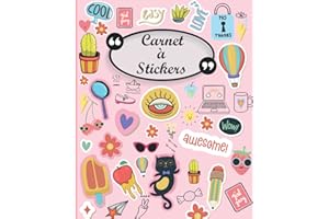 Carnet à stickers : 90 pages vierges pour coller et collectionner les Autocollants