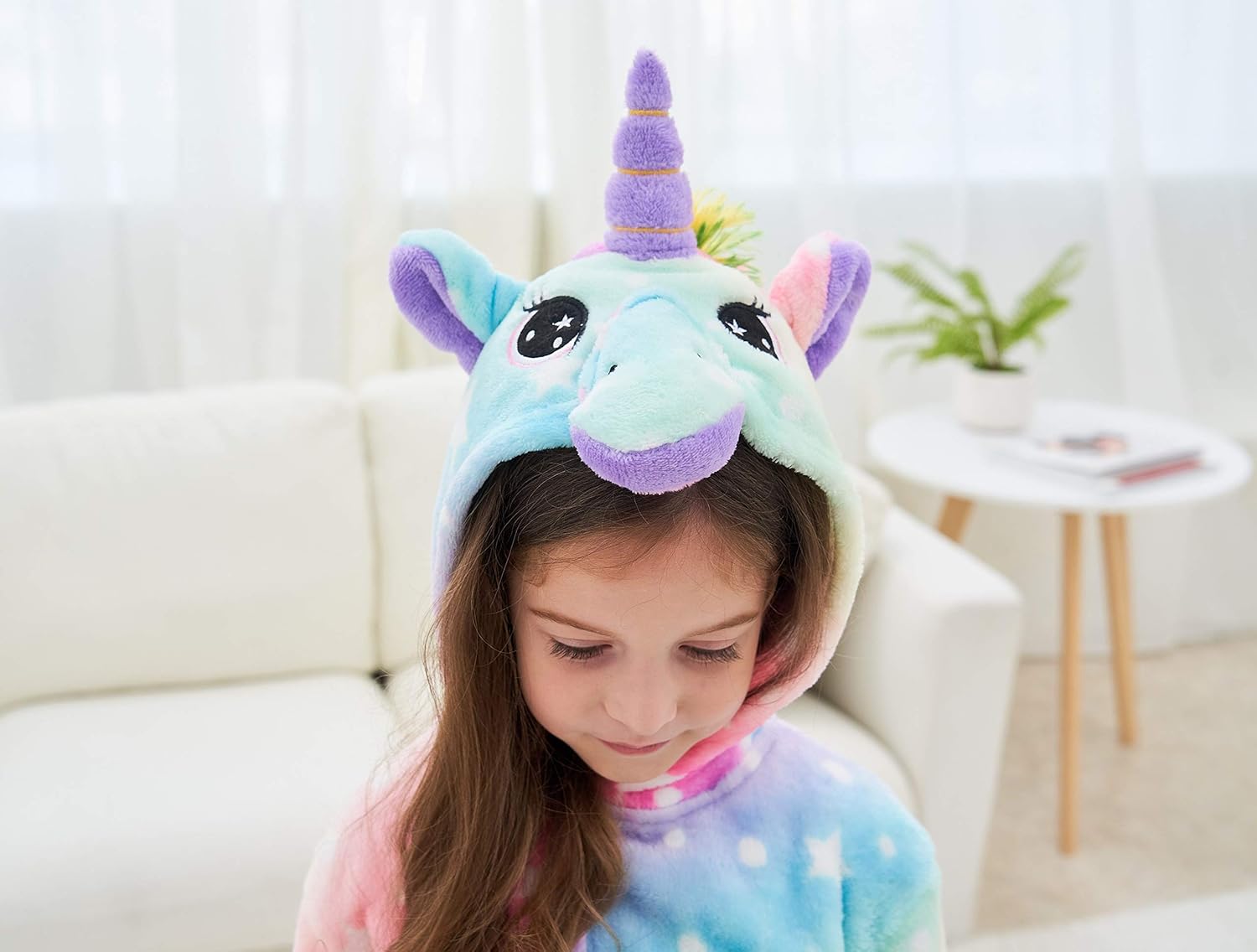 Soft Unicorn Hooded Star Robe Gifts for Girls: Clothing