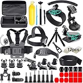 Appolab 61 in 1 Action Camera Accessories Kit for GoPro Hero 13 12 11 10 9 8 7 6, Gopro Max, GoPro Fusion, Xiaomi, Insta360, DJI Osmo Action, AKASO APEMAN, Campark, SJCAM