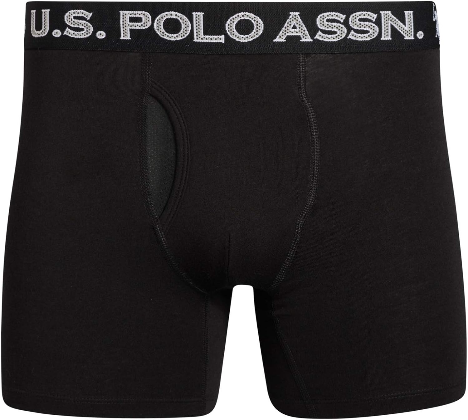 U.S. Polo Assn. Men's Cotton Boxer Briefs Underwear with Breathable Mesh Fly (3 Pack) at  Men’s Clothing store