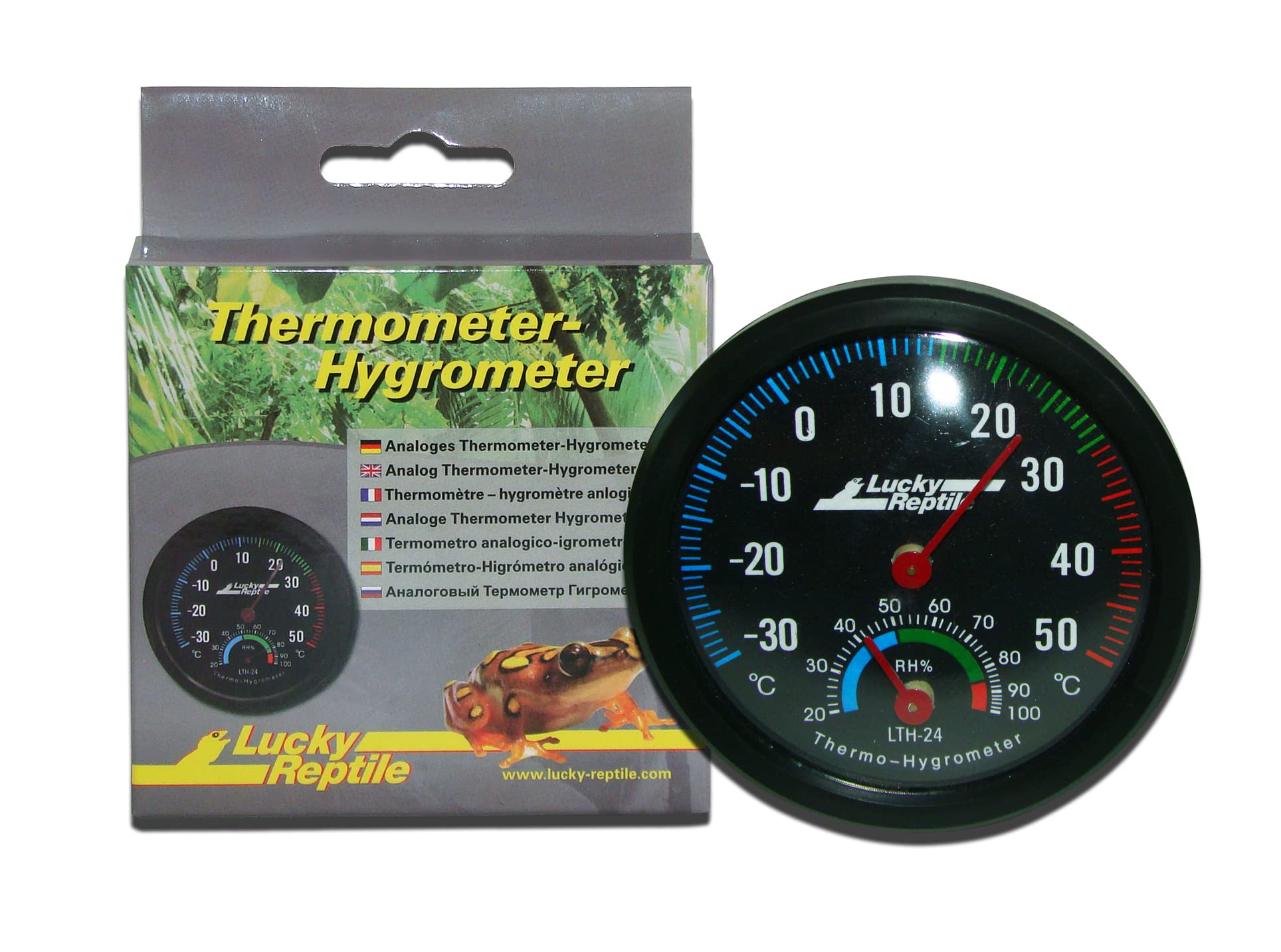 Lucky Reptile Thermometer Hygrometer Black