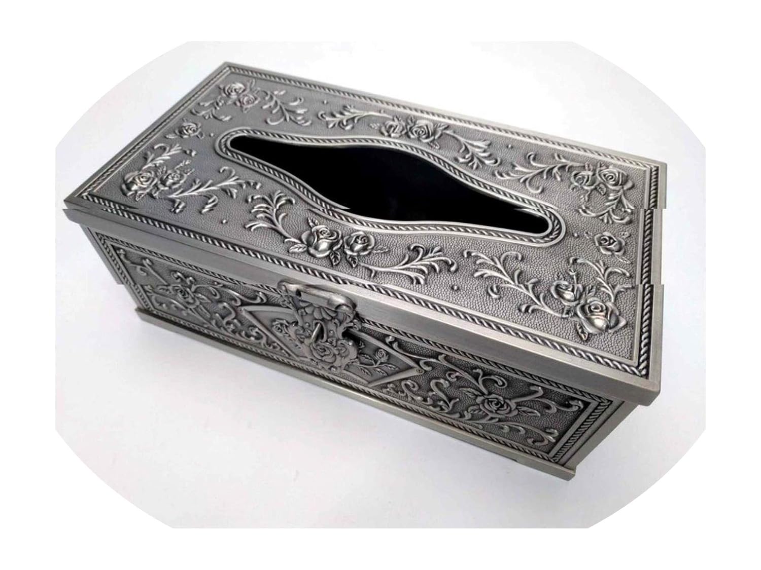 Meta Tissue Holder Metal Tissue Box Toilet Paper Holder Continental Hotel Bar Ktv Pumping Tray Household Napkin Holder,Tin Large Size 1