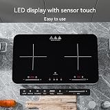 COOKNANO Induction Hob 2 Plates Double Cooktop 2800W Independent Control view 4