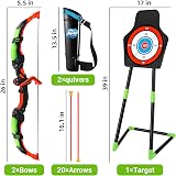 OWNONE 1 Bow and Arrow Set for Kids LED Lights Suction Cup Arrows view 3