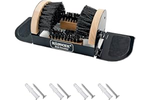 Hadwoer Boot Brush Scraper Outdoor – Heavy Duty Boot Scrubber & Shoe Cleaner Brush for Mud, Dirt & Snow – Durable Outdoor Boot Cleaner