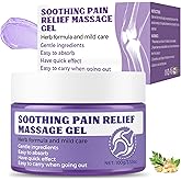 Soothing Massage Gel (100g) - Joint Relief Purple Gel, Natural Ingredients Soothing Relief Cream, Fast-Absorbing Jointgel Cream for Soothing Joint, Shoulder, Knee, Back, Lumbar & Muscle Stiffness