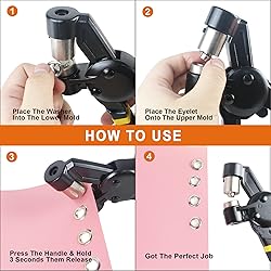 ZONGLAN Grommet Tool Kit, Eyelet Tool Multi-Purpose