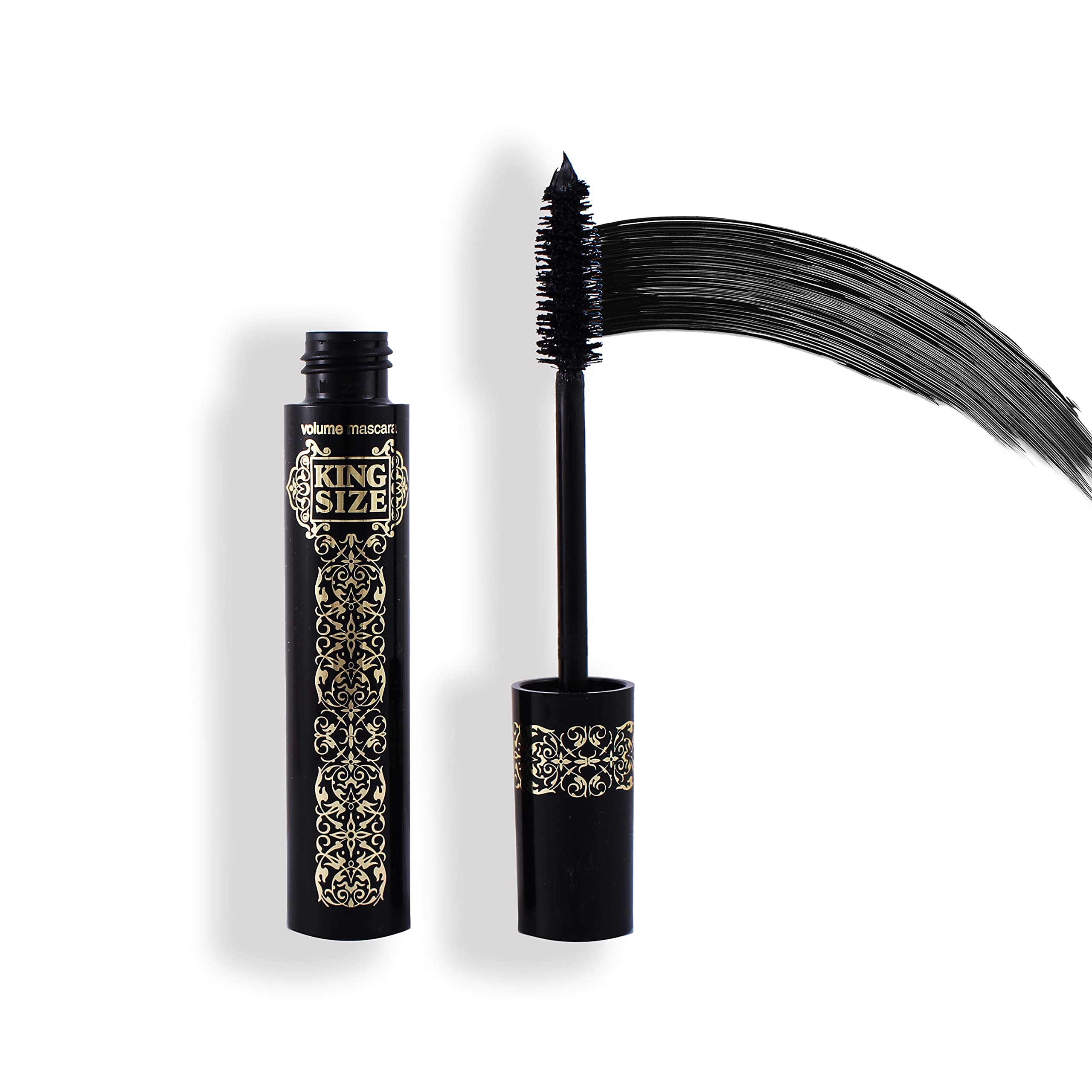 Makki KingSize Mascara, a King in size & impact formulated for touch ups on the go to accentuate your eyelash natural volume and curls without being clumpy or flaky. Smudge proof - Carbon Black 10ml