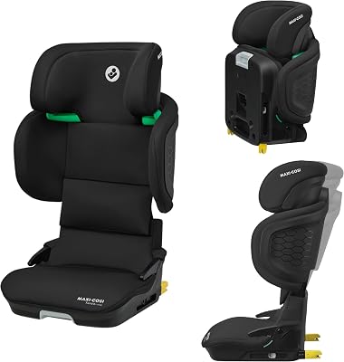 Maxi-Cosi Tanza i-Size, Assento de carro dobrável, Assento de carro ISOFIX, 3,5-12 a, 100-150cm, Portátil, 10 posições de apoio de cabeça, Proteção contra impacto lateral G-CELL, Assento acolchoado, Preto completo