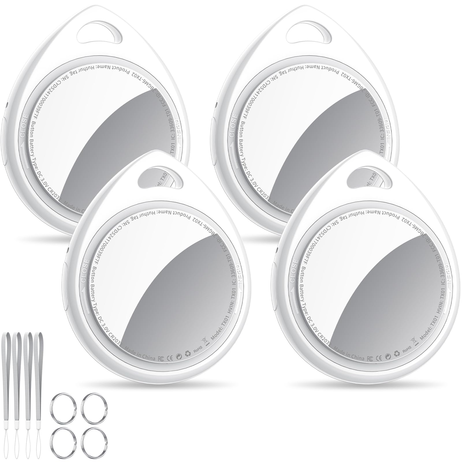 QCOQ Air Tracker Tags 4er Pack