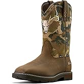 ARIAT mens Groundbreaker Antler Waterproof Wide Square Toe Steel Toe Work Boot